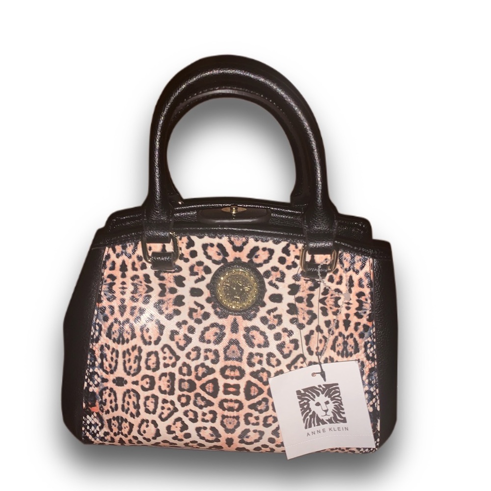 ANNE KLEIN Leopard Print Handbag